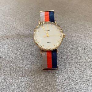 Timex Weekender Watch Fabric Quartz Analogue